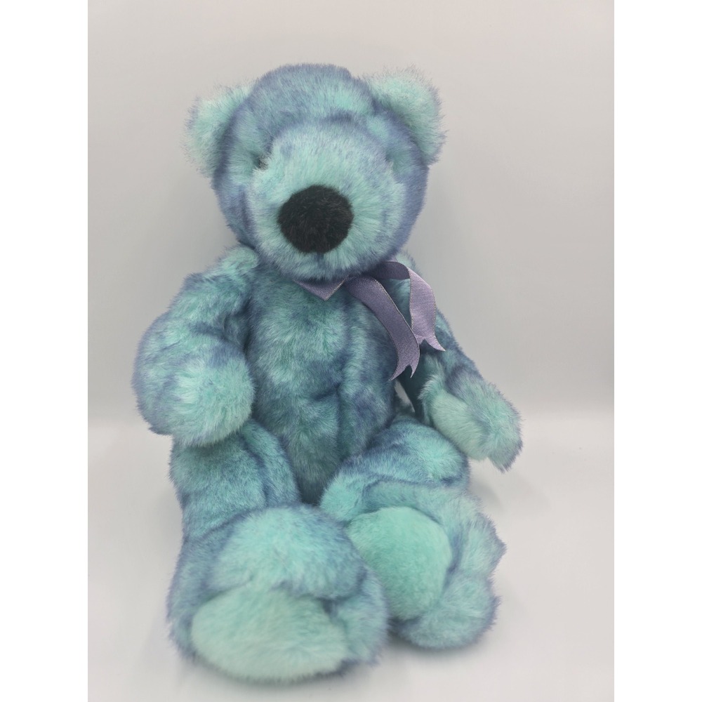 Ty Beanie Buddy Bluebeary Bear 14" Classic‎ Plush Easter Blue 1999